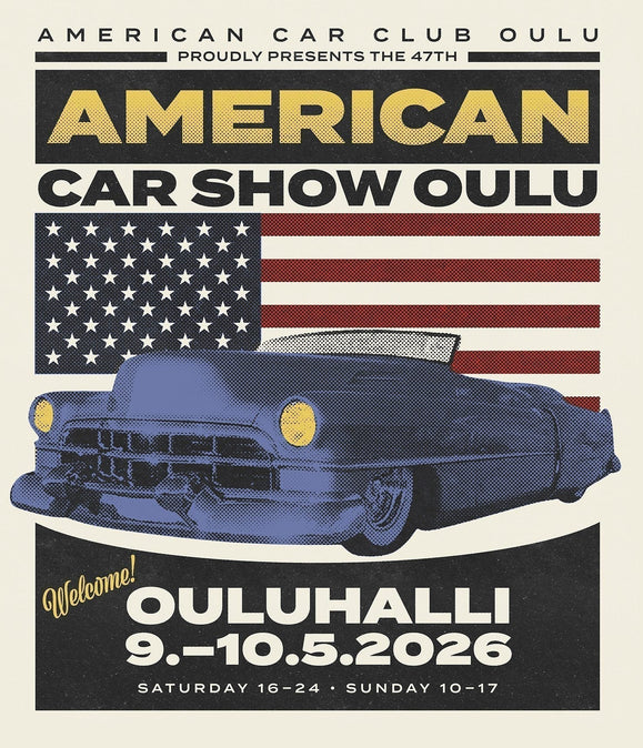 American car show Oulu 9-10.5.2026