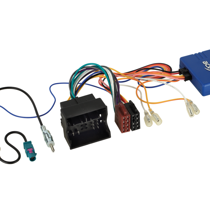 ACV 12-1328-46-15 Rattiohjain-adapteri 52Pin QuadlockISO/antenna FakraDIN