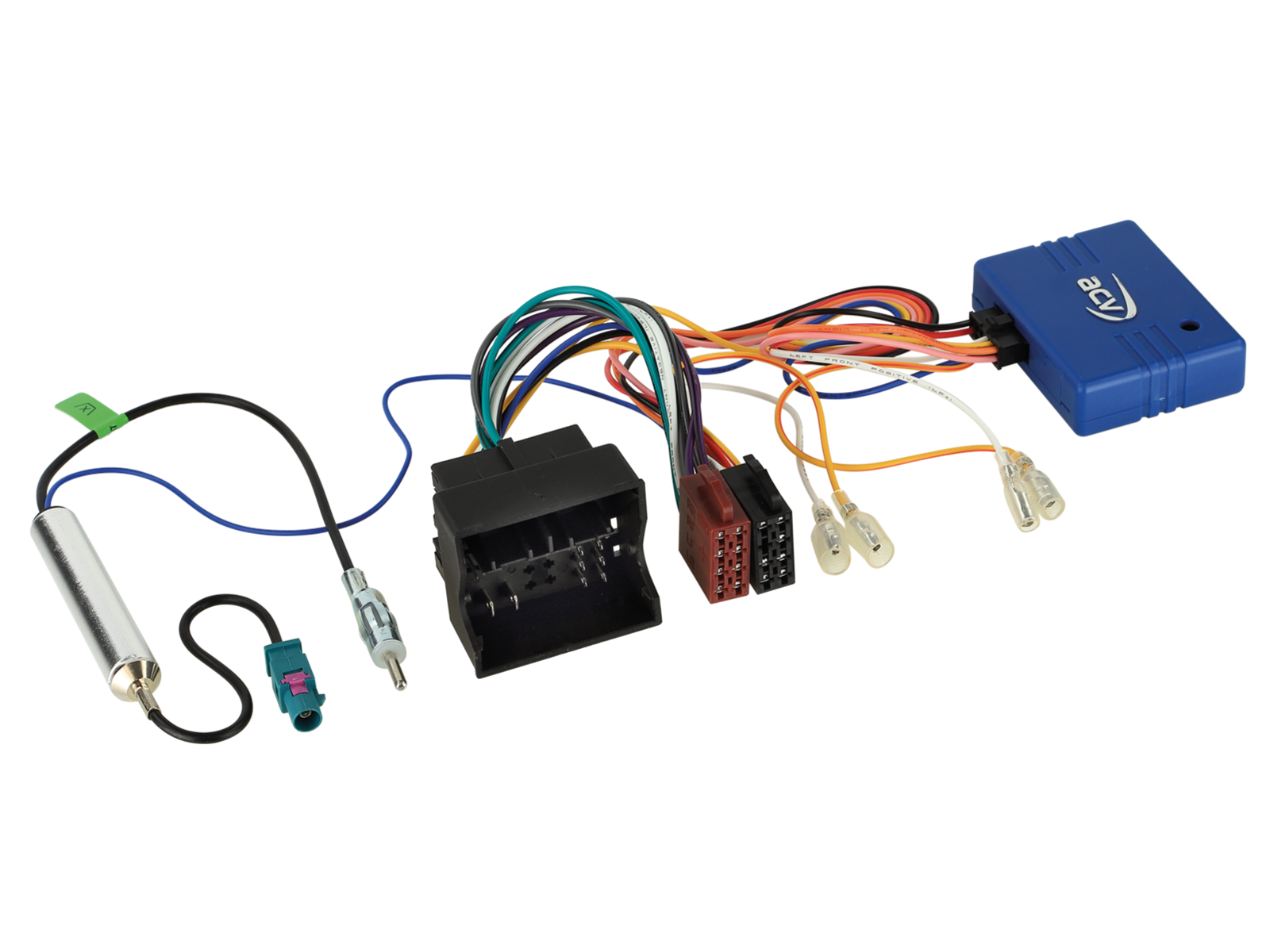 ACV 12-1328-46-15 Rattiohjain-adapteri 52Pin QuadlockISO/antenna FakraDIN
