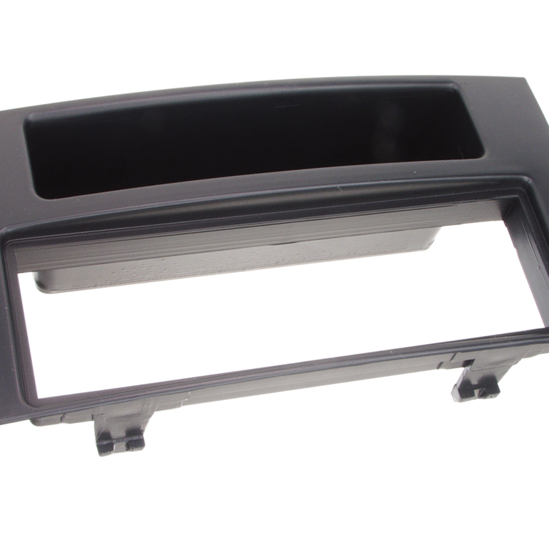 ACV 1-DIN facia plate with pocket VW Touareg / T5 black 100623 281320-11