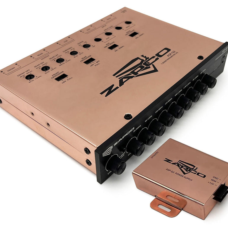 Zapco ASP-Q2 7-Band Parametric Equalizer, Electronic Crossover