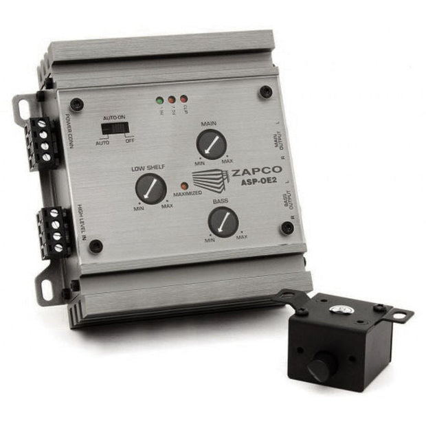 Zapco ASP-OE2 OEM-sovitin - 2 tuloa, 4 lähtöä, 9,5 V RMS