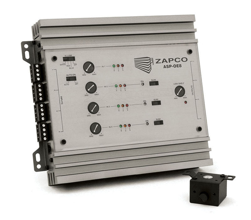 Zapco ASP-OE8 8-Channel OEM Adapter + Signal Summing, 9.5V Preamp Output