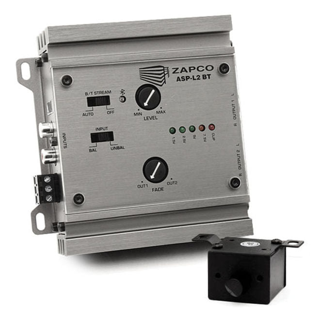 Zapco ASP-L2 BT 2-Channel Line Driver / Bluetooth, 9.5V Preamp Output