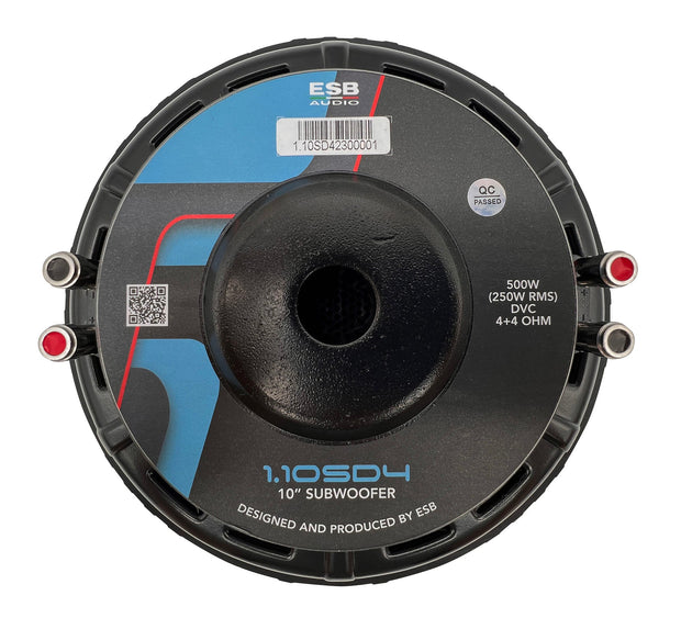 ESB Audio 1.10SD4 10"/250mm Matala Subwoofer (4+4 Ohm DVC)