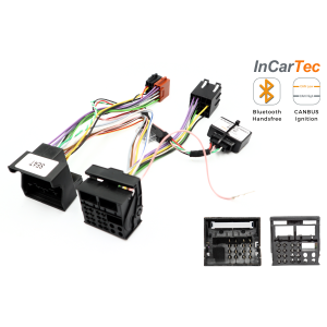 InCarTec T-Johtosarja Audi / VW / Seat / Skoda Quadlock – FAKRA + CAN BUS ACC