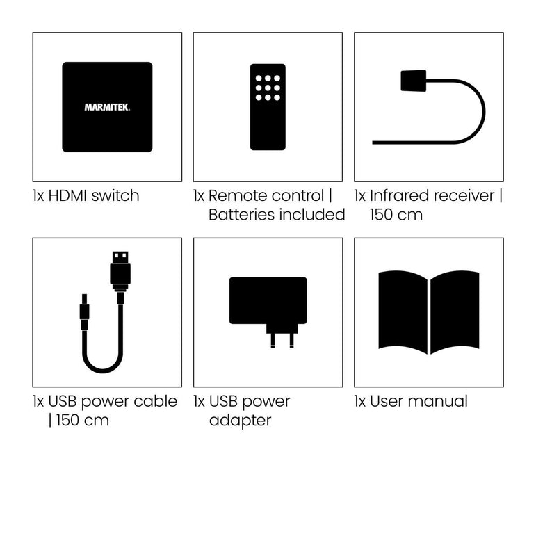 Marmitek Connect 310 UHD 2.0 HDMI-Kytkin