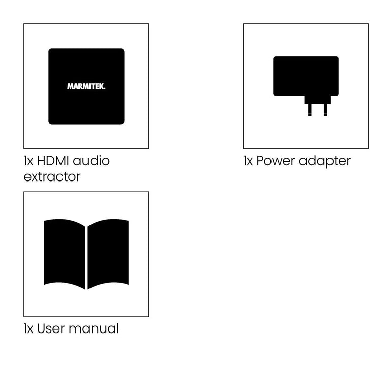 Marmitek Connect AE14 ARC HDMI > HDMI + optinen audio -erotin