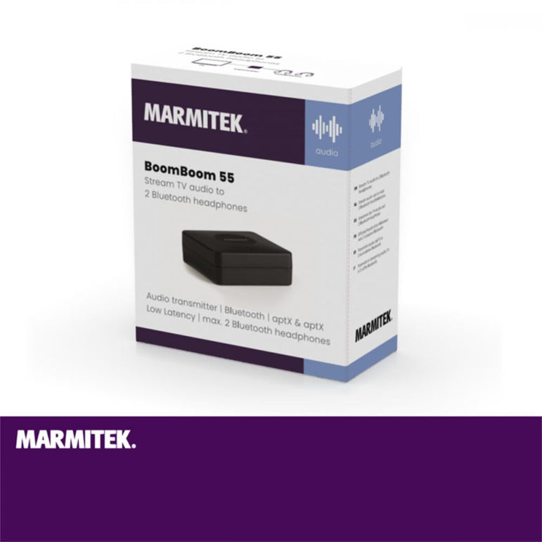 Marmitek BoomBoom 55 Bluetooth AptX Transmitter for two devices