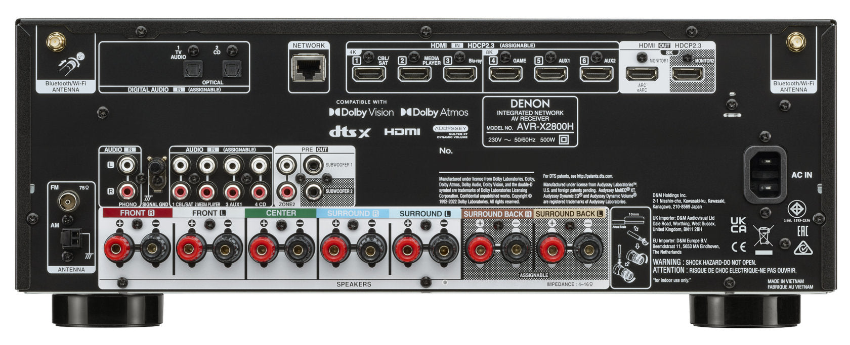 Denon AVR-X2800H AV Receiver