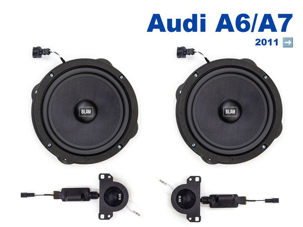 BLAM 200RS-Audi-A6/A7 8" separat högtalarsystem