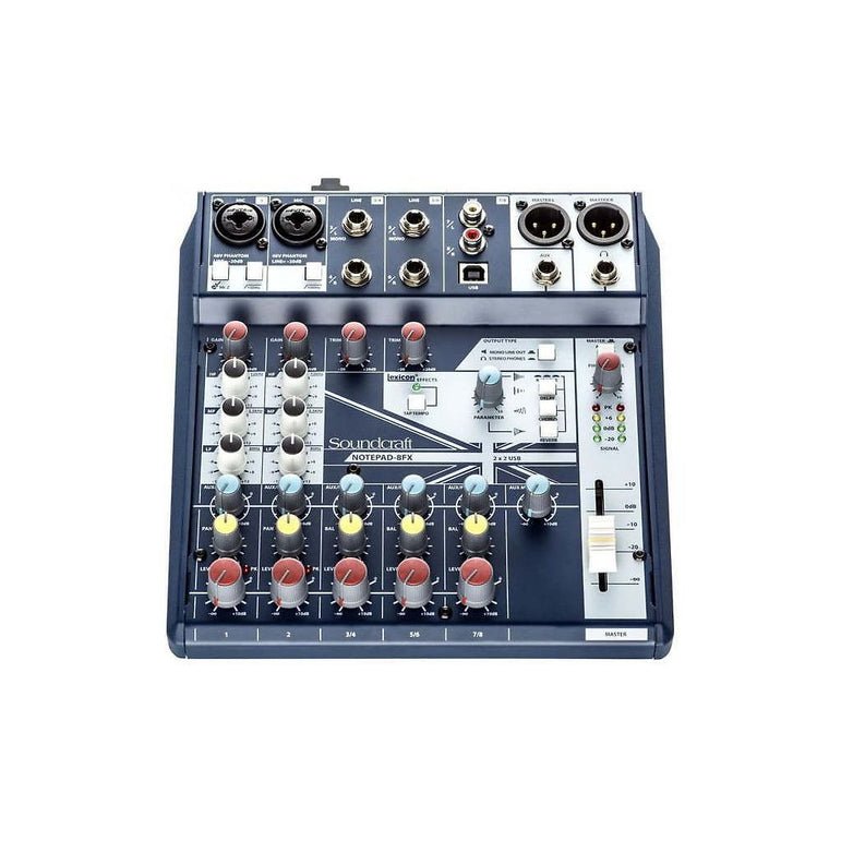 Soundcraft Notepad-8FX analogimikseri 8-kanavainen USB-äänikortti