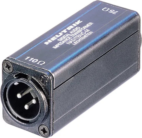 Neutrik Nadit BNC-M AES/EBU-impedanssimuunnin