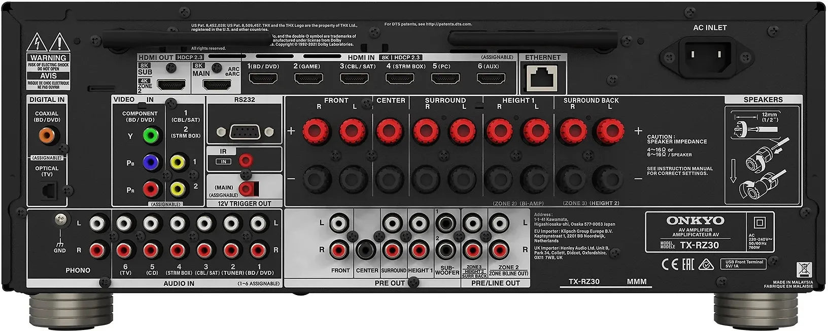 Onkyo TX-RZ30 9.2 AV Receiver