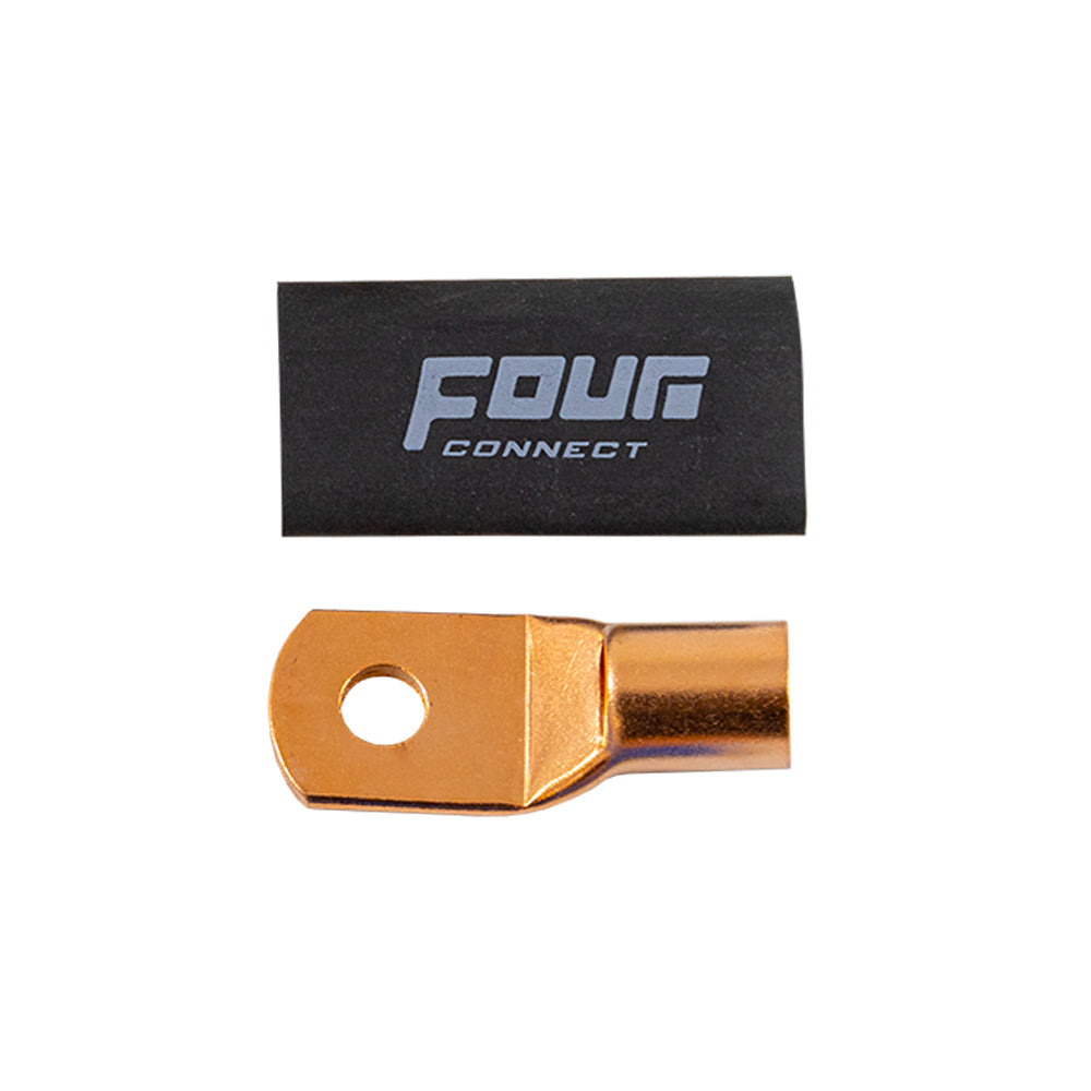 FOUR Connect 4-690389 STAGE3 OFC M8 rengasliitin 35mm2, 1 x musta