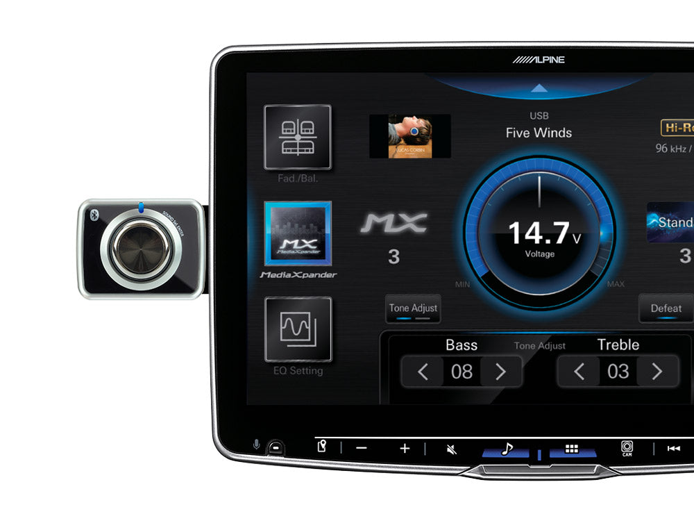 Alpine RUE-BK01 Bluetooth Volume Knob for Halo Players