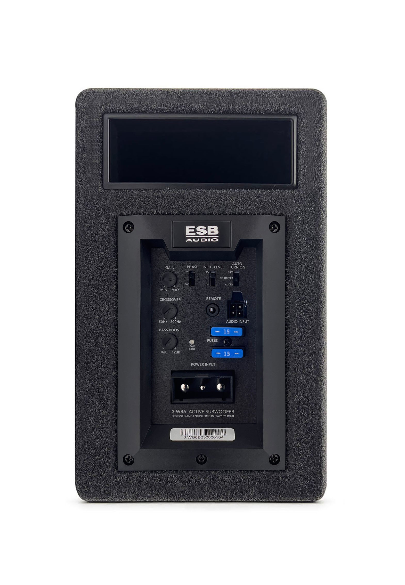 ESB Audio 3.WB6 kompakti aktiivinen subwoofer 15cm syvyys