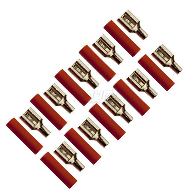 FOUR Connect 4-690745 flat terminal 2.5mm2, 6.3mm, red, 10pcs