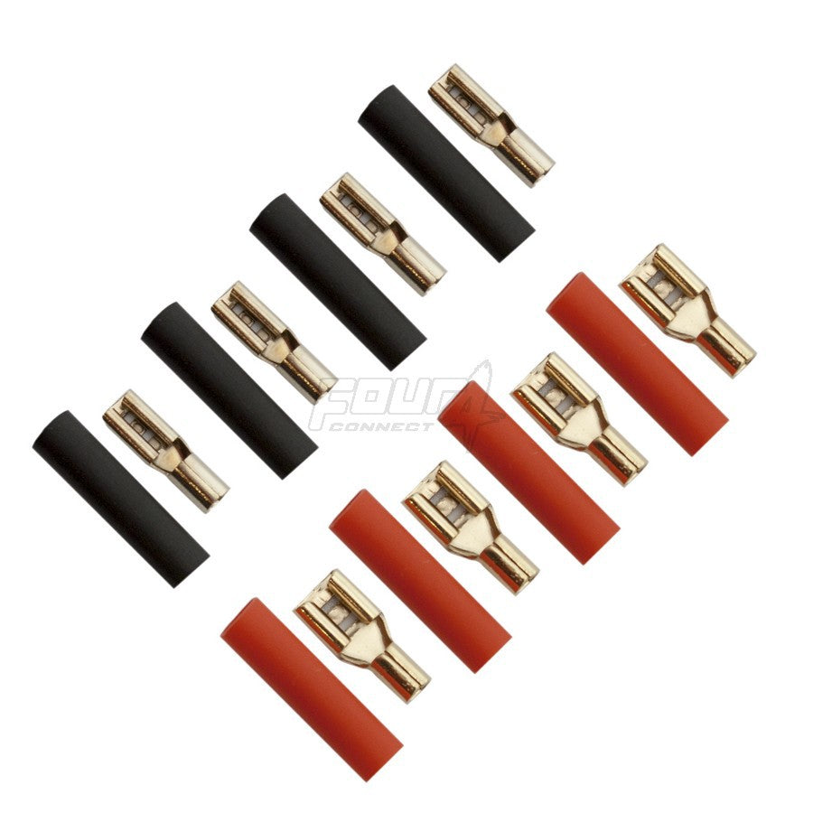 FOUR Connect 4-690752 flat terminal 2.5mm2 - 2x2.8mm/2x4.8mm red + 2x2.8mm/2x4.8mm black