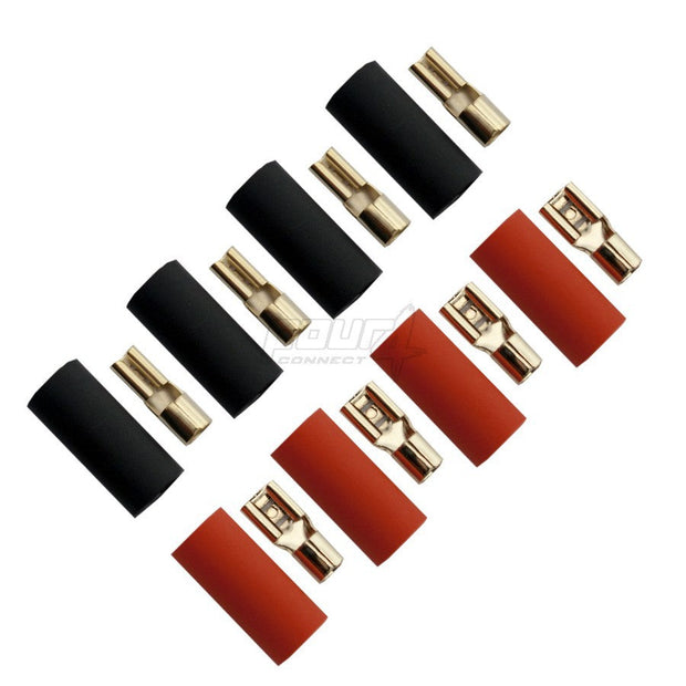 FOUR Connect 4-690753 flat terminal 6.0mm2 - 2x2.8mm/2x4.8mm red + 2x2.8mm/2x4.8mm black