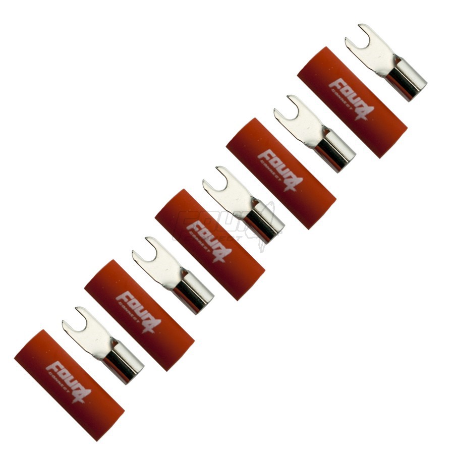 FOUR Connect 4-690826 M4 fork connector 10mm2, 5x red