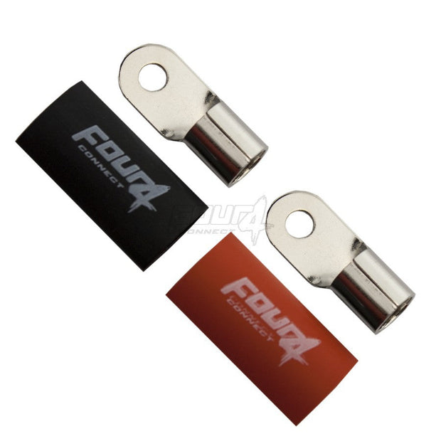 FOUR Connect 4-690915 M6 ring terminal 35mm2, 1x red and 1x black