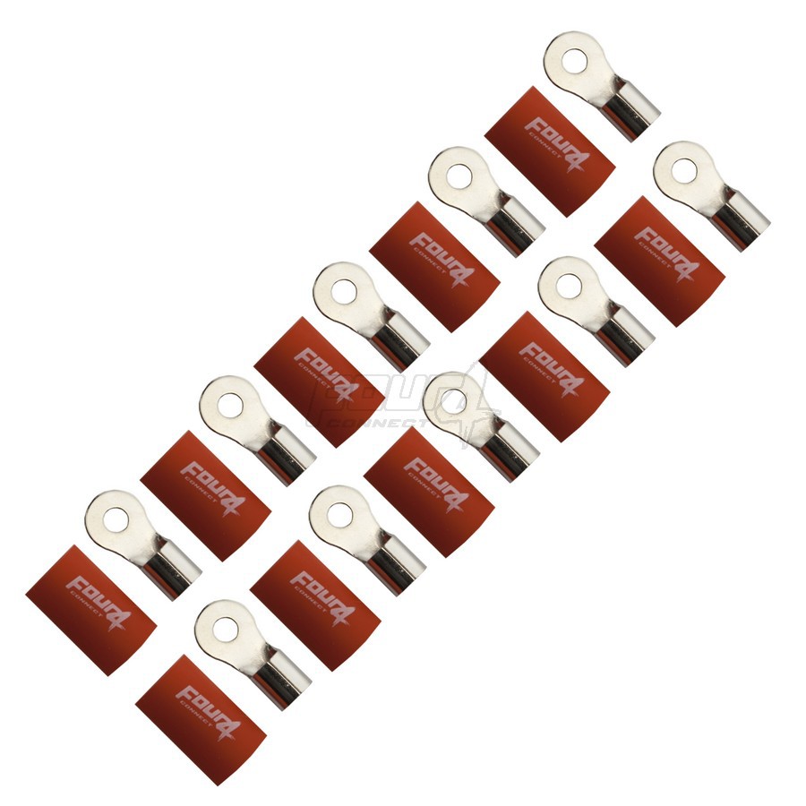 FOUR Connect 4-690934 M6 rengasliitin 20mm2, 1x punainen