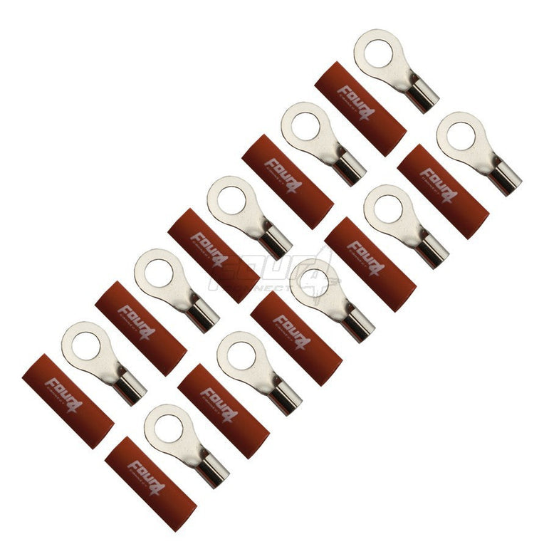 FOUR Connect 4-690941 M8 ring terminal 10mm2, 1 x red