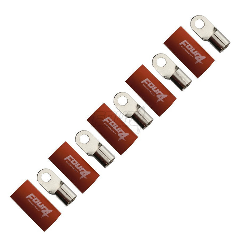FOUR Connect 4-690943 M8 ring terminal 35mm2, 5x red
