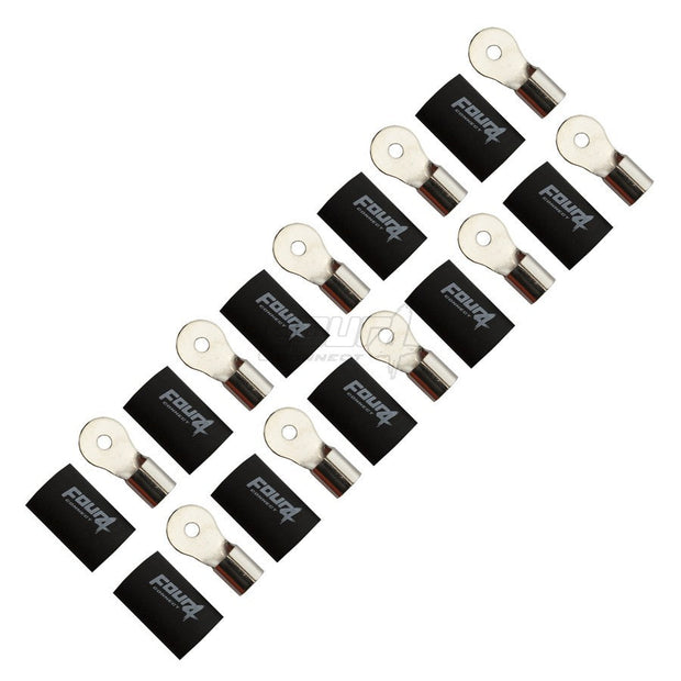 FOUR Connect 4-690952 M4 ring terminal 20mm2, 10x black
