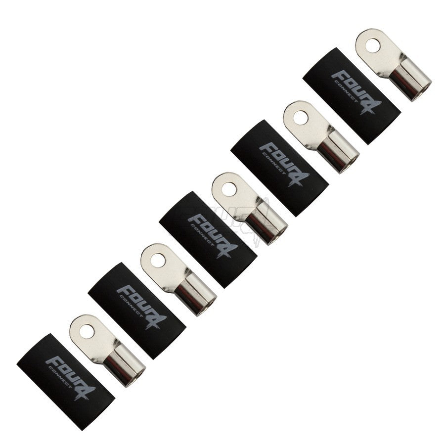FOUR Connect 4-690955 M6 ring terminal 35mm2, 5x black