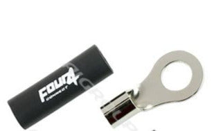 FOUR Connect 4-690961 M8 ring terminal 10mm2, black, 1pc