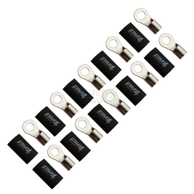 FOUR Connect 4-690962 M8 ring terminal 20mm2, 10x black
