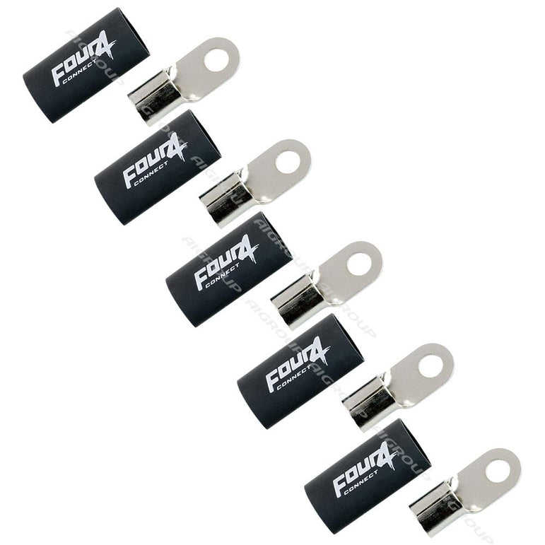 FOUR Connect 4-690963 M8 ring terminal 35mm2, 5x black