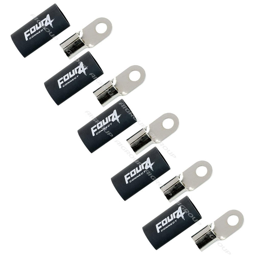 FOUR Connect 4-690963 M8 ring terminal 35mm2, 5x black