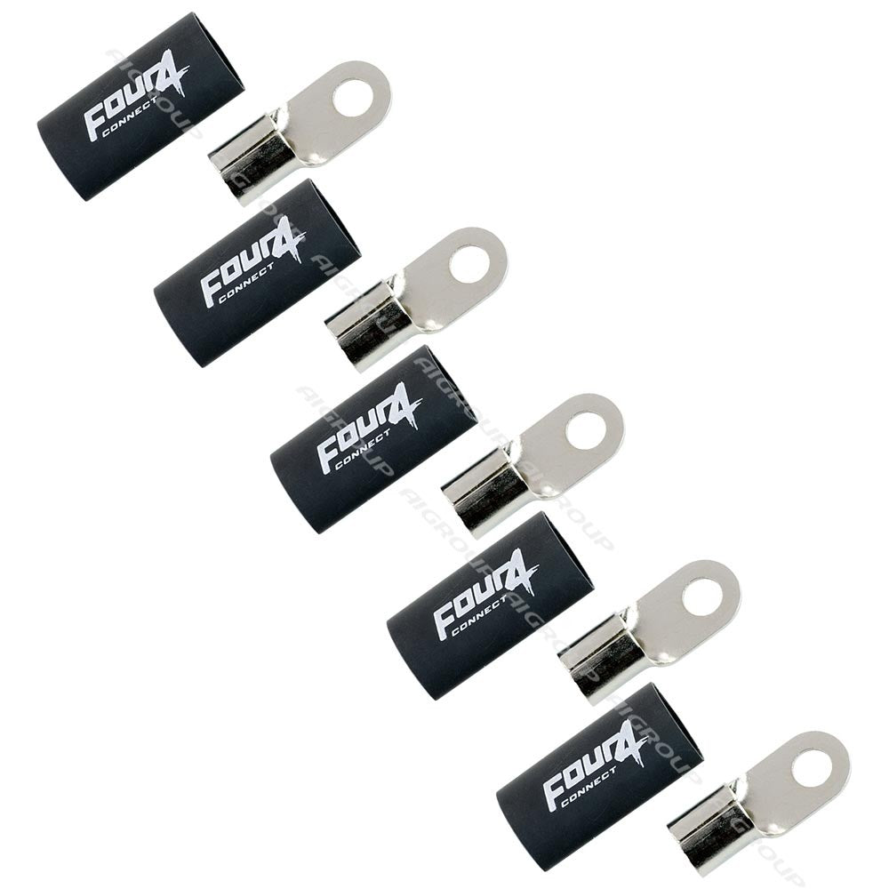 FOUR Connect 4-690963 M8 ring terminal 35mm2, 5x black