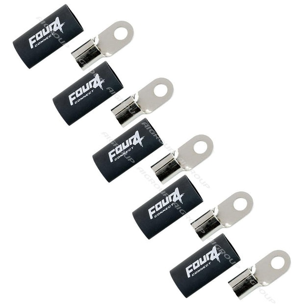 FOUR Connect 4-690963 M8 ring terminal 35mm2, 5x black