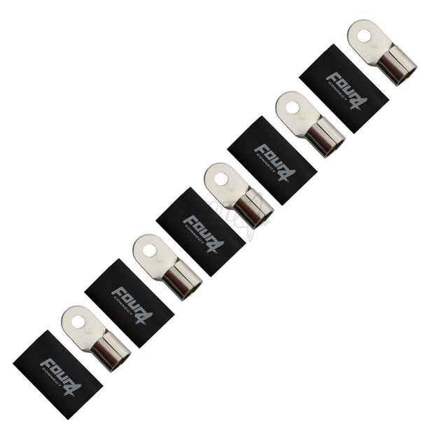FOUR Connect 4-690975 M8 ring terminal 70-100mm2, 5x black