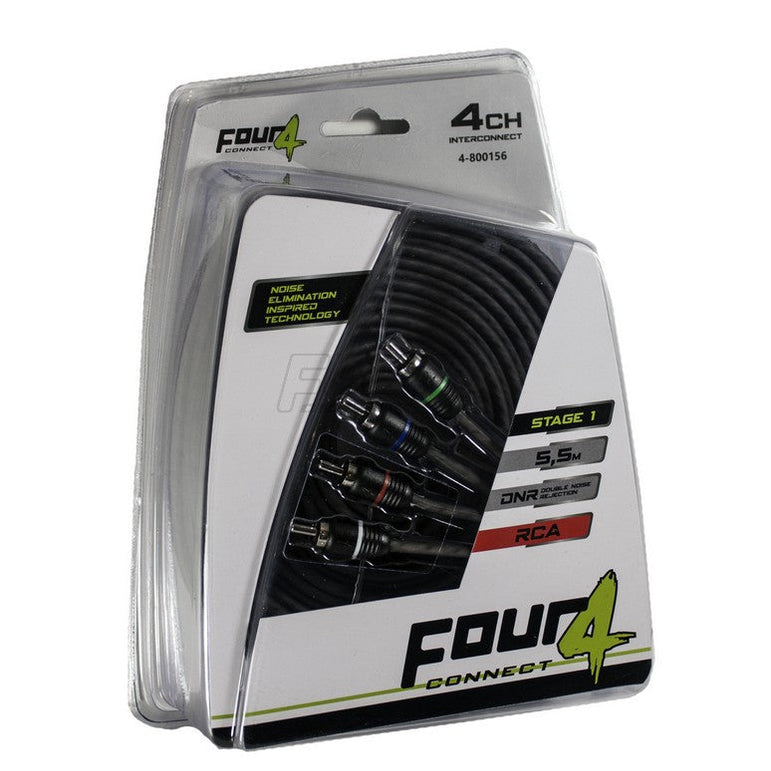 FOUR Connect 4-800156 STAGE1 RCA-kaapeli 5.5m, 4-kanavainen
