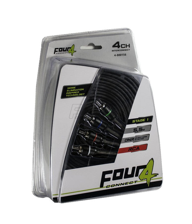 FOUR Connect 4-800156 STAGE1 RCA cable 5.5m, 4-channel