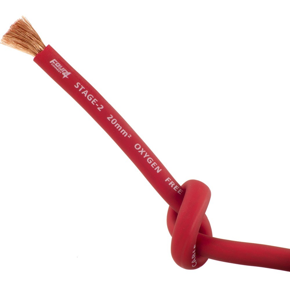 FOUR Connect 4-800213 STAGE2 20mm2 OFC power cable red