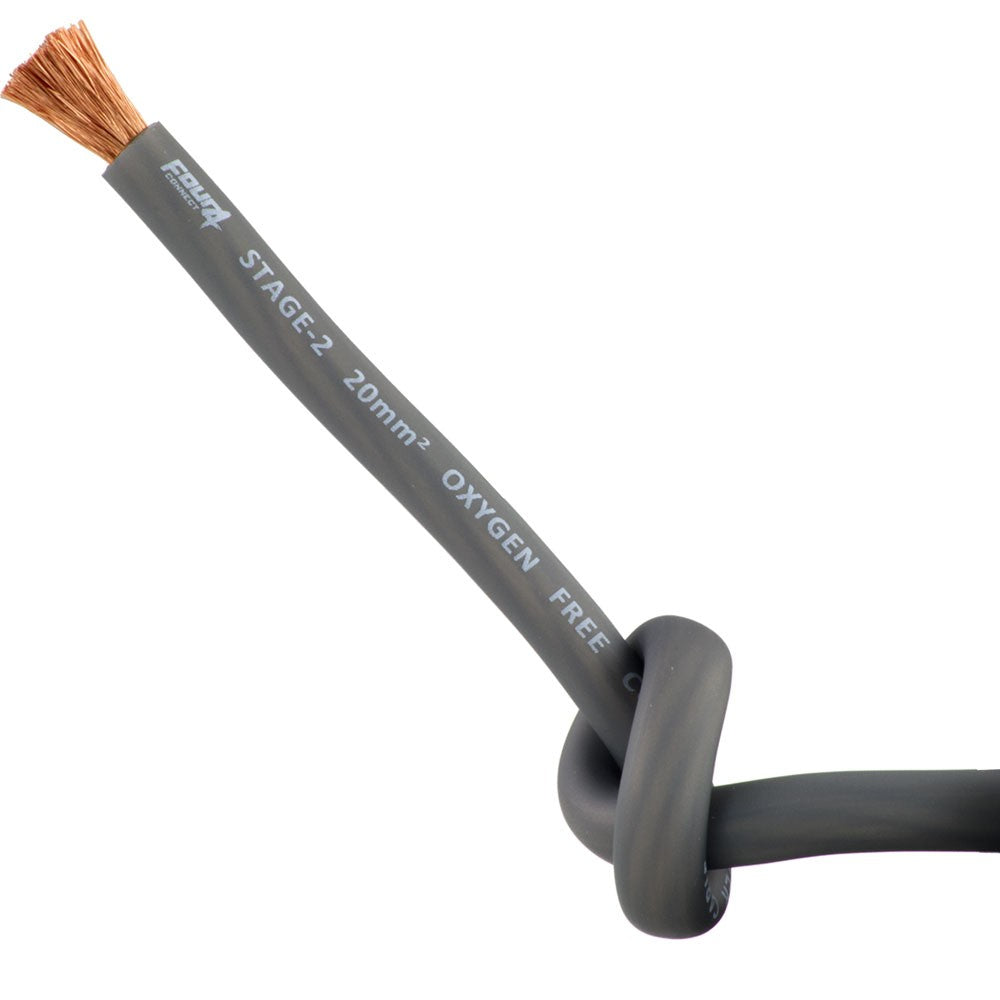 FOUR Connect 4-800214 STAGE2 20mm2 OFC-virtakaapeli savunharmaa