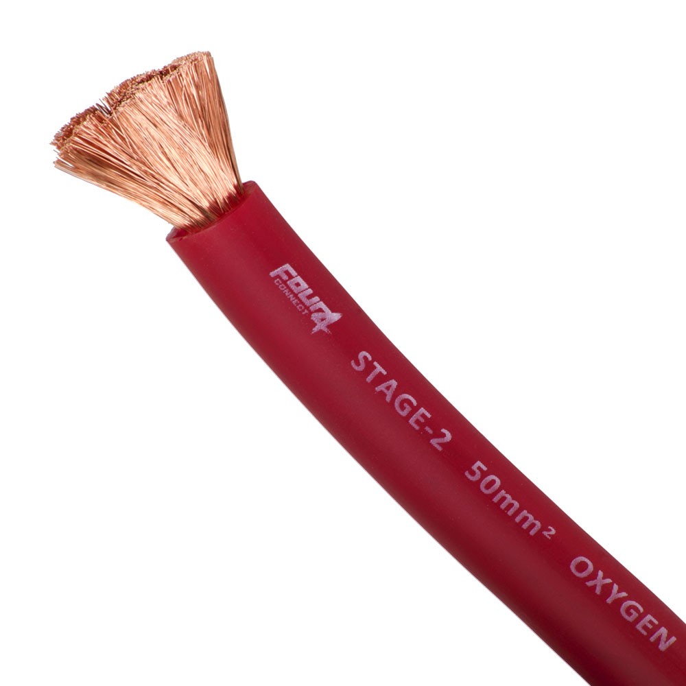 FOUR Connect 4-800217 STAGE2 50mm2 OFC power cable red