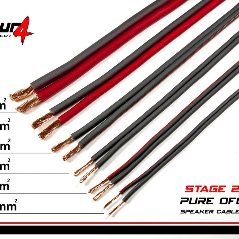 FOUR Connect 4-800237 STAGE2 OFC-kaiutinkaapeli 2x4.0mm2 minikela 15m