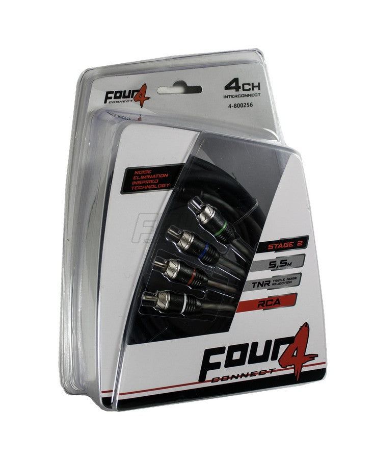 FOUR Connect 4-800256 STAGE2 RCA cable 5.5m, 4-channel