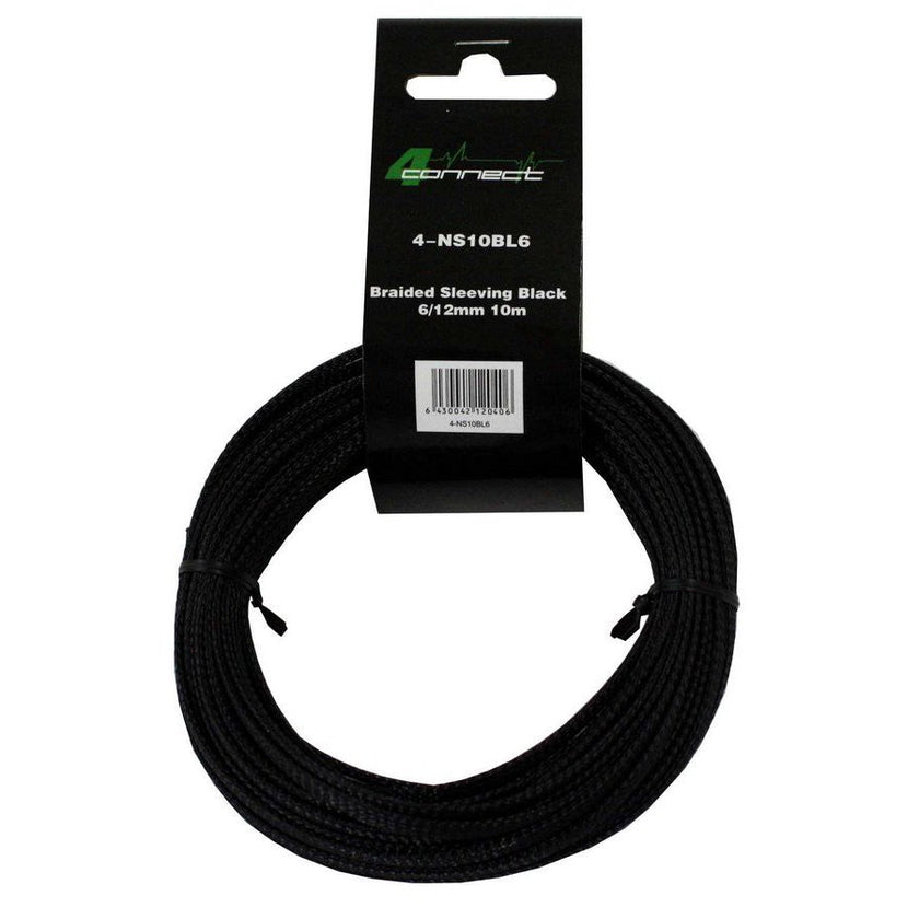 FOUR Connect 4-NS10BL6 nylonsukka musta  6/12mm 10m