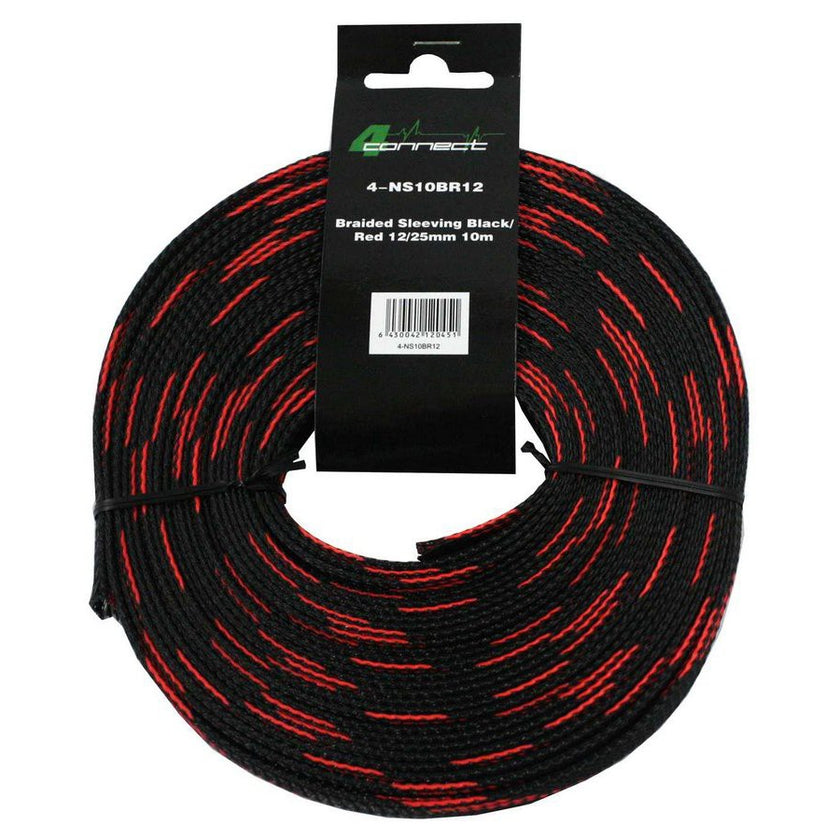 FOUR Connect 4-NS10BR12 nylon sock red black 12/25mm 10m