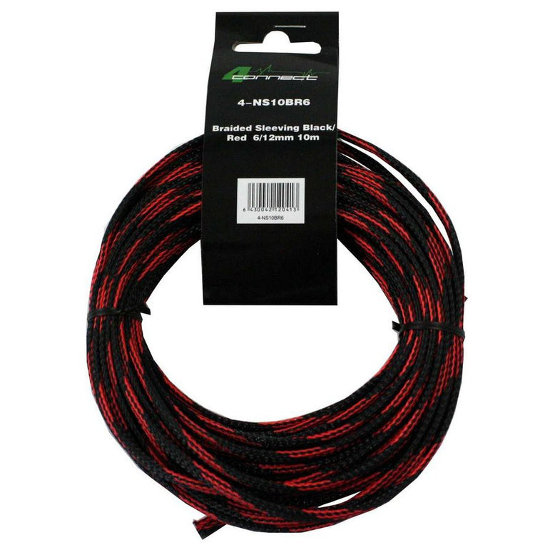 FOUR Connect 4-NS10BR6 nylonsukka punamusta  6/12mm 10m