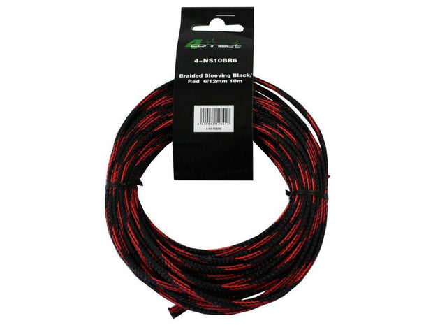 FOUR Connect 4-NS10BR6 nylon sock red black 6/12mm 10m