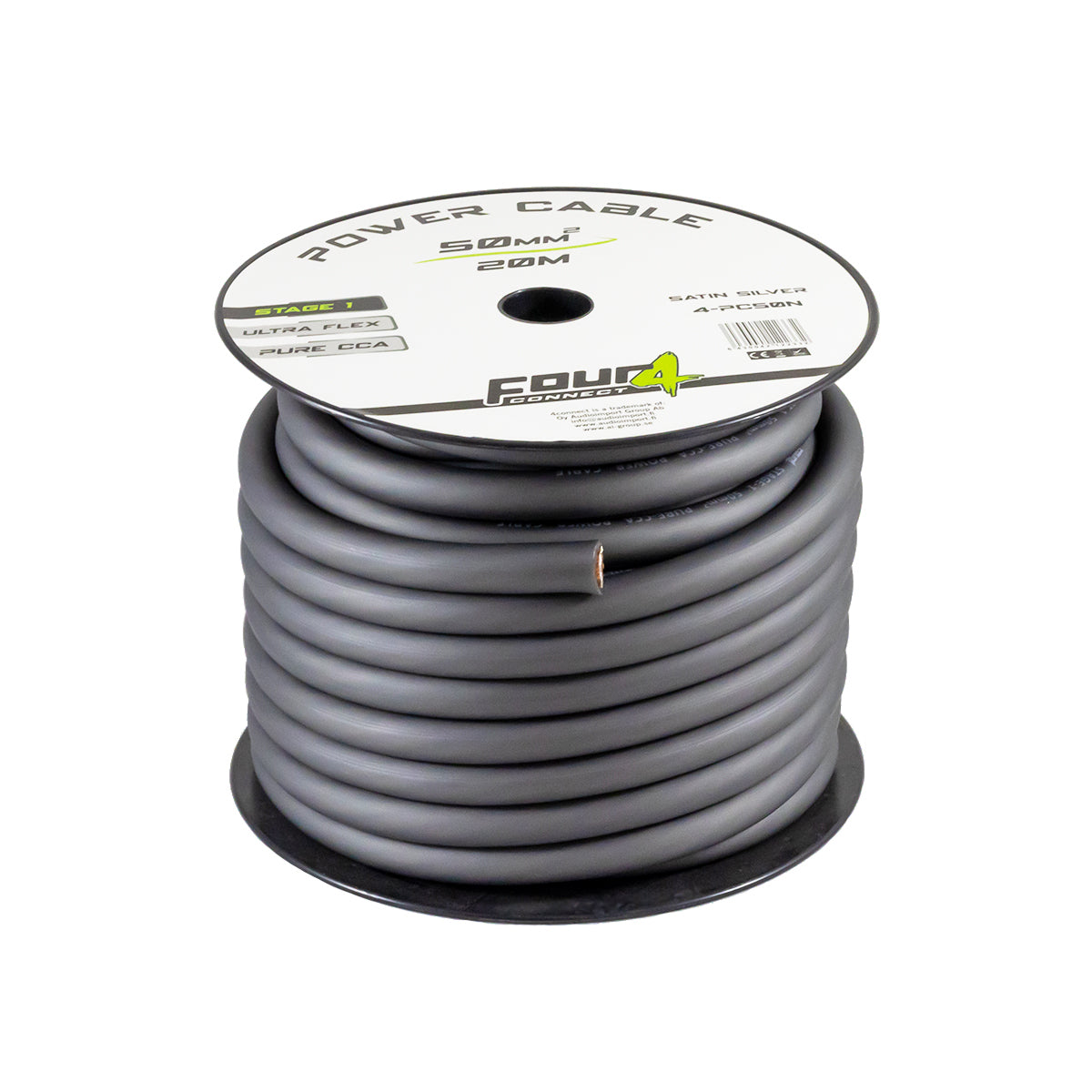 FOUR Connect 4-PC50N – virtakaapeli 50 mm², savunharmaa, 20 m
